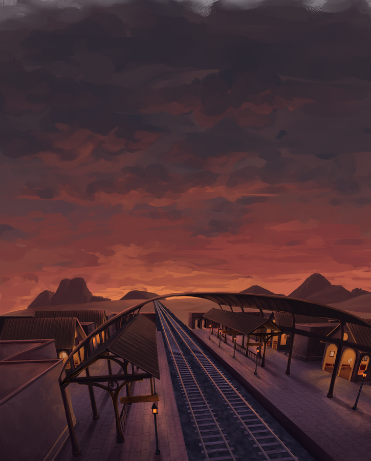 Background shot for an indie animated series on YouTube 'Load Aim Burn'