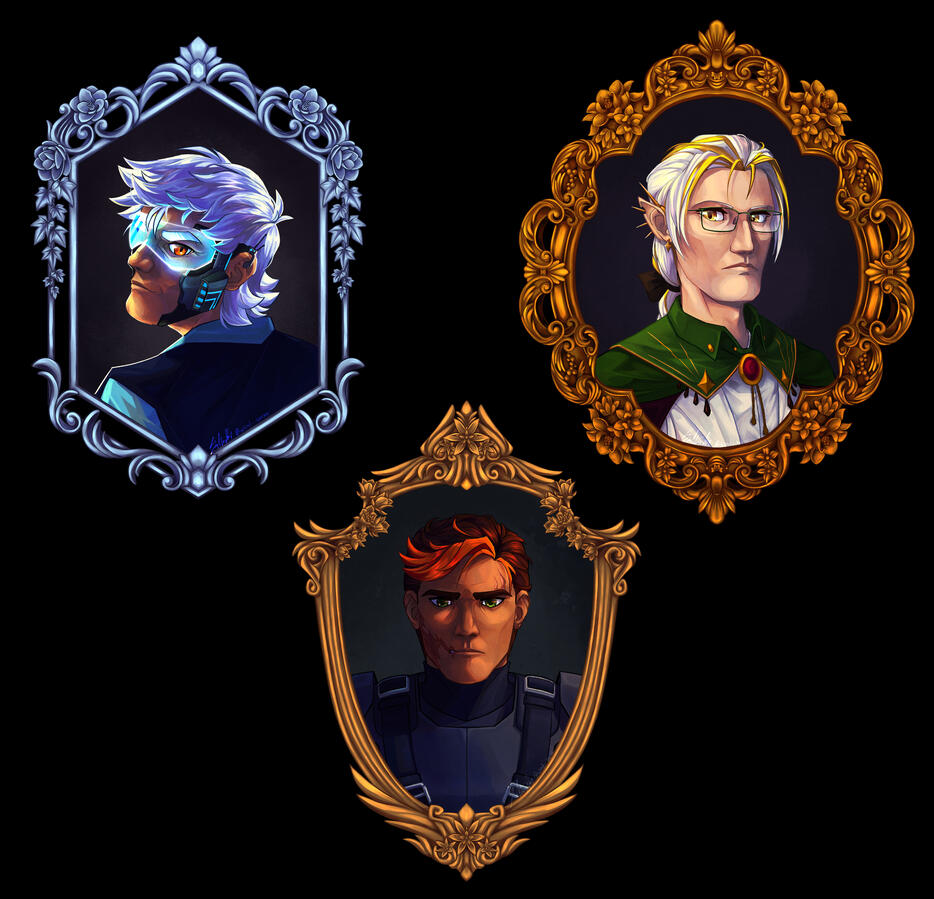 Original character portrait illustrations