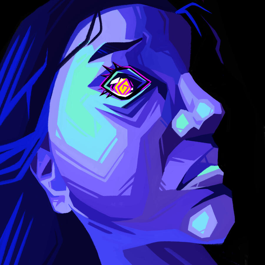 Stylized self portrait