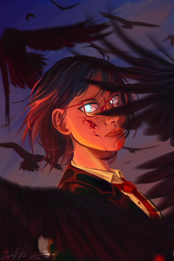Illustration based on the webtoon 'Hand Jumper'